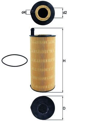 Obrázok Olejový filter KNECHT  OX4239D