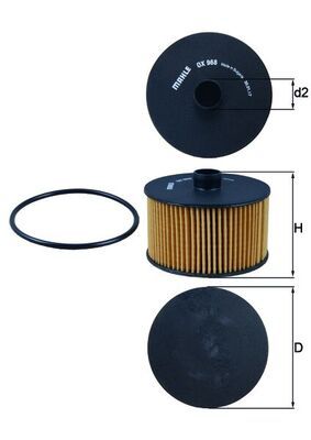 Obrázok Olejový filter KNECHT  OX968D