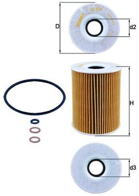 Obrázok Olejový filter KNECHT  OX254D2
