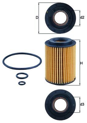Obrázok Olejový filter KNECHT  OX347D