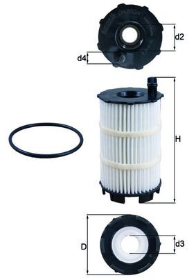 Obrázok Olejový filter KNECHT  OX3504D