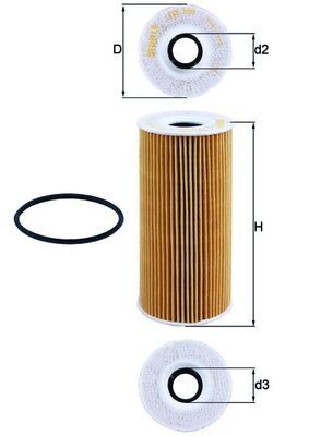 Obrázok Olejový filter KNECHT  OX366D