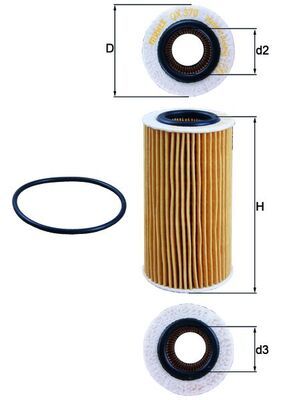 Obrázok Olejový filter KNECHT  OX370D
