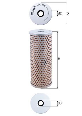 Obrázok Hydraulický filter riadenia KNECHT  HX108
