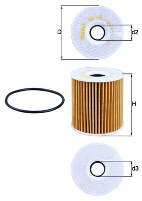Obrázok Olejový filter KNECHT  OX149D