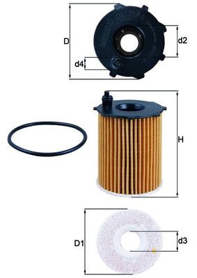 Obrázok Olejový filter KNECHT  OX17116D