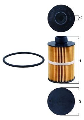 Obrázok Palivový filter KNECHT  KX208D