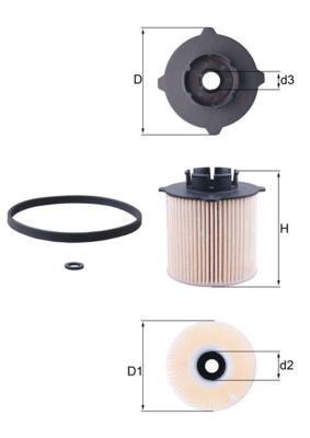 Obrázok Palivový filter KNECHT  KX265D