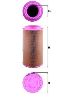 Obrázok Vzduchový filter KNECHT  LX2020