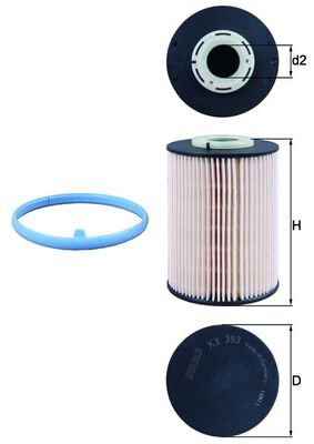 Obrázok Palivový filter KNECHT  KX393D