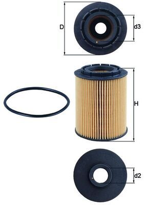 Obrázok Olejový filter KNECHT  OX160D