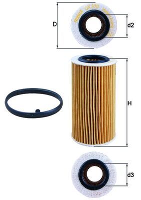 Obrázok Olejový filter KNECHT  OX370D1
