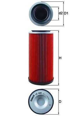 Obrázok Vzduchový filter KNECHT  LX608