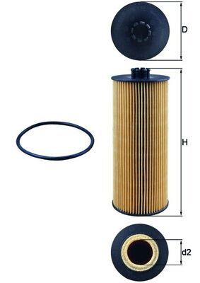 Obrázok Olejový filter KNECHT  OX155D