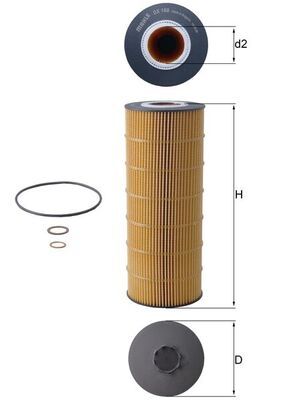Obrázok Olejový filter KNECHT  OX168D