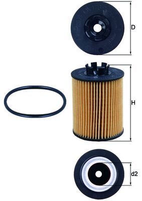 Obrázok Olejový filter KNECHT  OX1732D