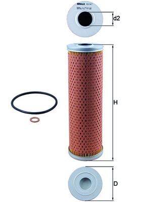 Obrázok Olejový filter KNECHT  OX147D