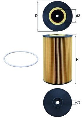 Obrázok Olejový filter KNECHT  OX425D