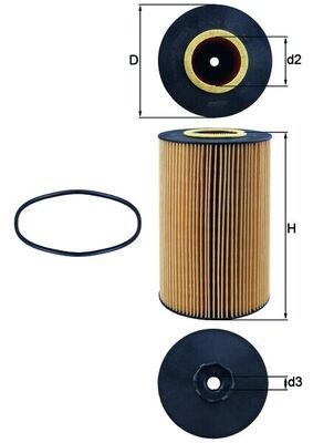Obrázok Olejový filter KNECHT  OX426D