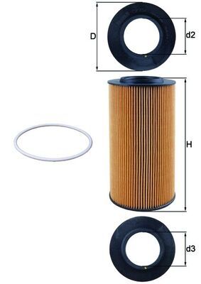 Obrázok Olejový filter KNECHT  OX434D