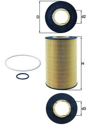 Obrázok Olejový filter KNECHT  OX435D