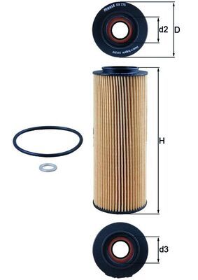 Obrázok Olejový filter KNECHT  OX775D