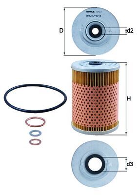 Obrázok Olejový filter KNECHT  OX32D