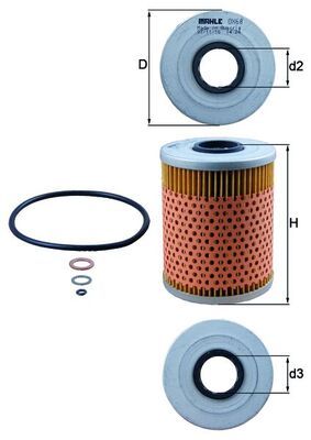 Obrázok Olejový filter KNECHT  OX68D
