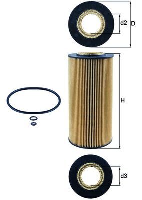 Obrázok Olejový filter KNECHT  OX1231D
