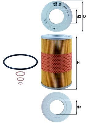 Obrázok Olejový filter KNECHT  OX44D