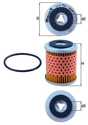 Obrázok Palivový filter KNECHT  KX76D