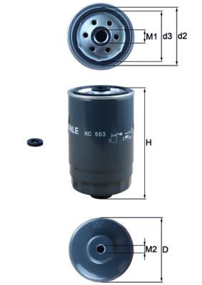 Obrázok Palivový filter KNECHT  KC503D