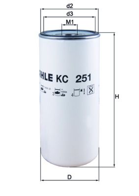 Obrázok Palivový filter KNECHT  KC251