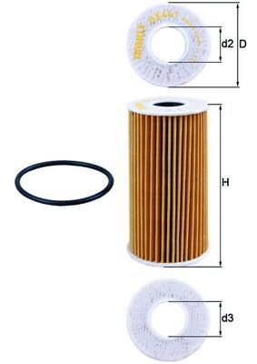 Obrázok Olejový filter KNECHT  OX441D