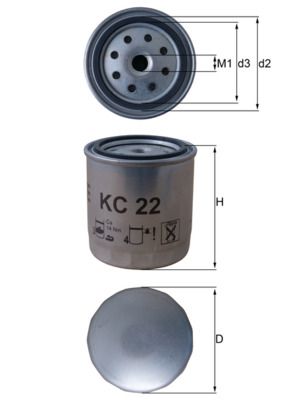 Obrázok Palivový filter KNECHT  KC22