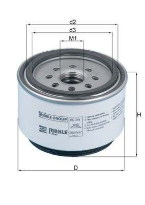 Obrázok Palivový filter KNECHT  KC219