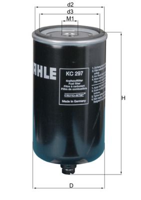 Obrázok Palivový filter KNECHT  KC297
