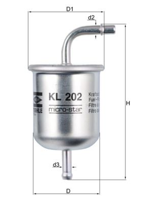 Obrázok Palivový filter KNECHT  KL202