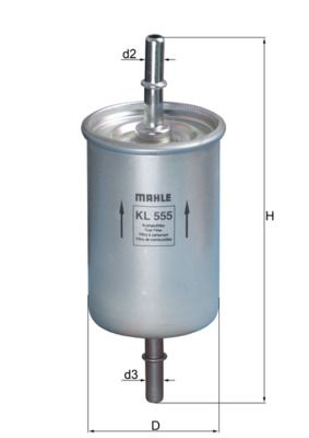 Obrázok Palivový filter KNECHT  KL555