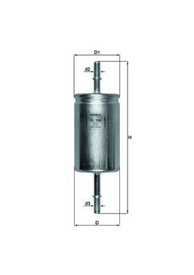 Obrázok Palivový filter KNECHT  KL559