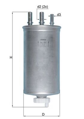 Obrázok Palivový filter KNECHT  KL781
