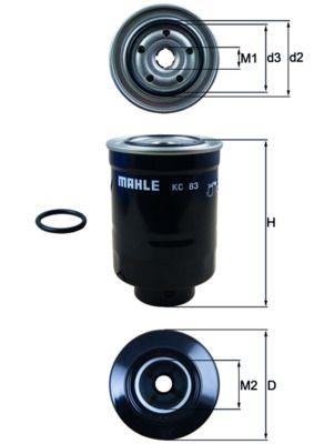 Obrázok Palivový filter KNECHT  KC83D