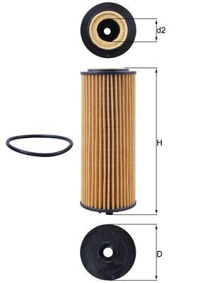 Obrázok Olejový filter KNECHT  OX1162D