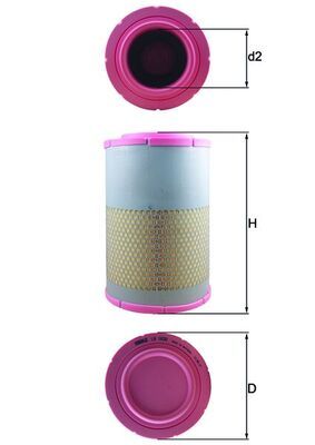 Obrázok Vzduchový filter KNECHT  LX1630
