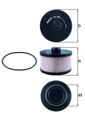 Obrázok Palivový filter KNECHT  KX199D