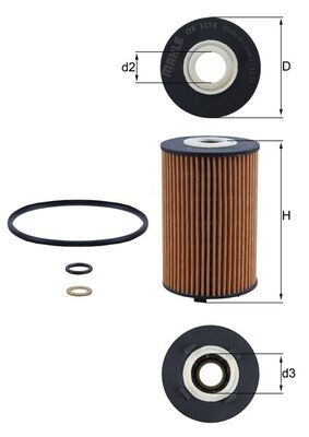 Obrázok Olejový filter KNECHT  OX1158D