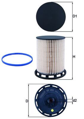 Obrázok Palivový filter KNECHT  KX493D