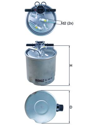 Obrázok Palivový filter KNECHT  KL44040