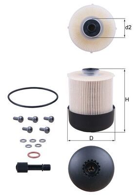 Obrázok Palivový filter KNECHT  KX33828D