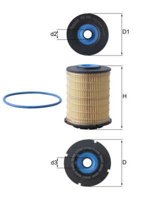 Obrázok Palivový filter KNECHT  KX404D